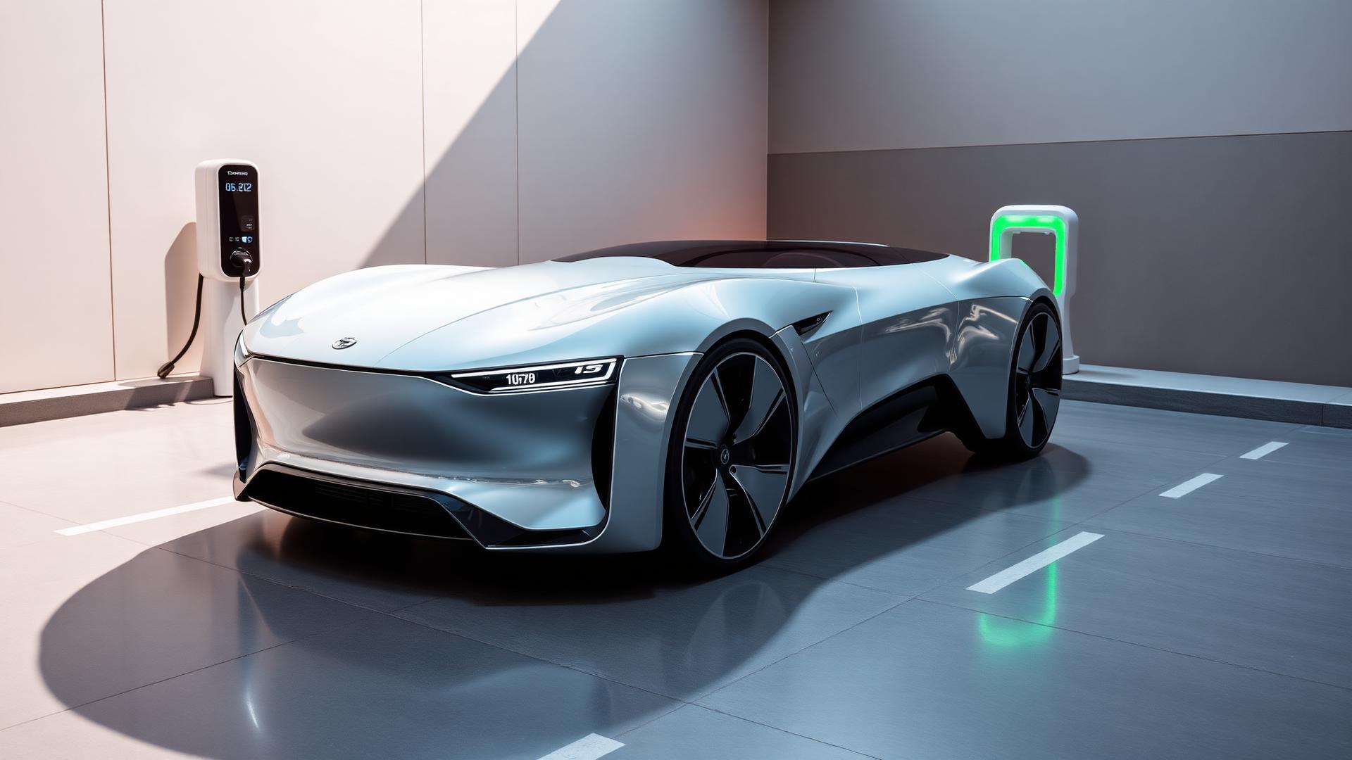 Carro elétrico moderno